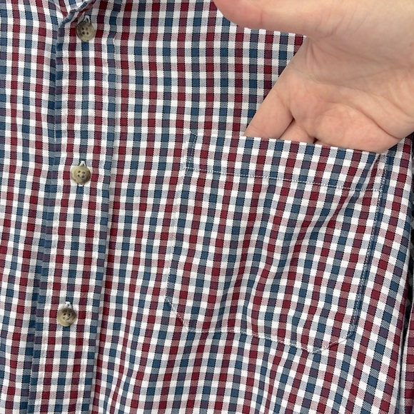 Pendleton Varsity Shirt Long Sleeve Button-Up Gingham Plaid in Men’s Size XL - Picture 4 of 7